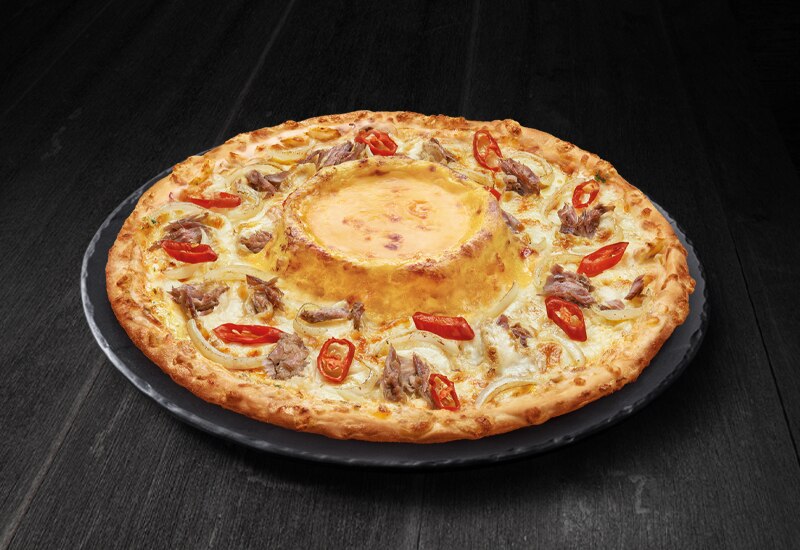 Cheese Volcano Flaming Tuna