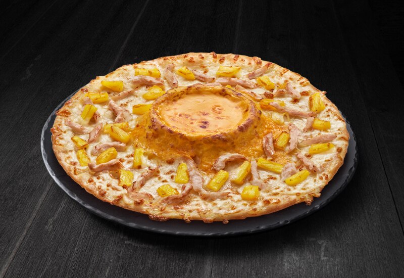 Cheese Volcano Aloha Chicken