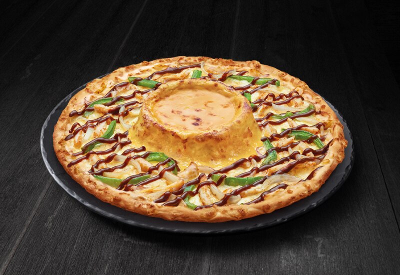 Cheese Volcano BBQ Chicken