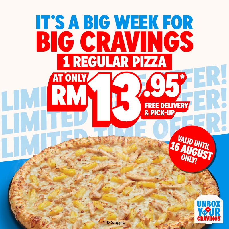 1 Regular for RM13.95