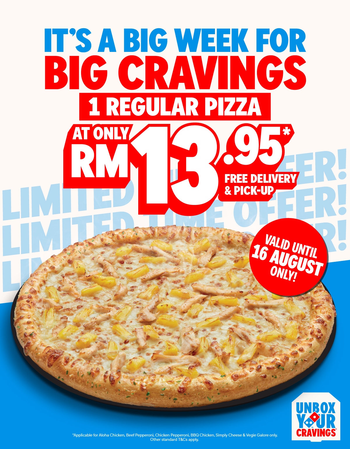 1 Regular for RM13.95