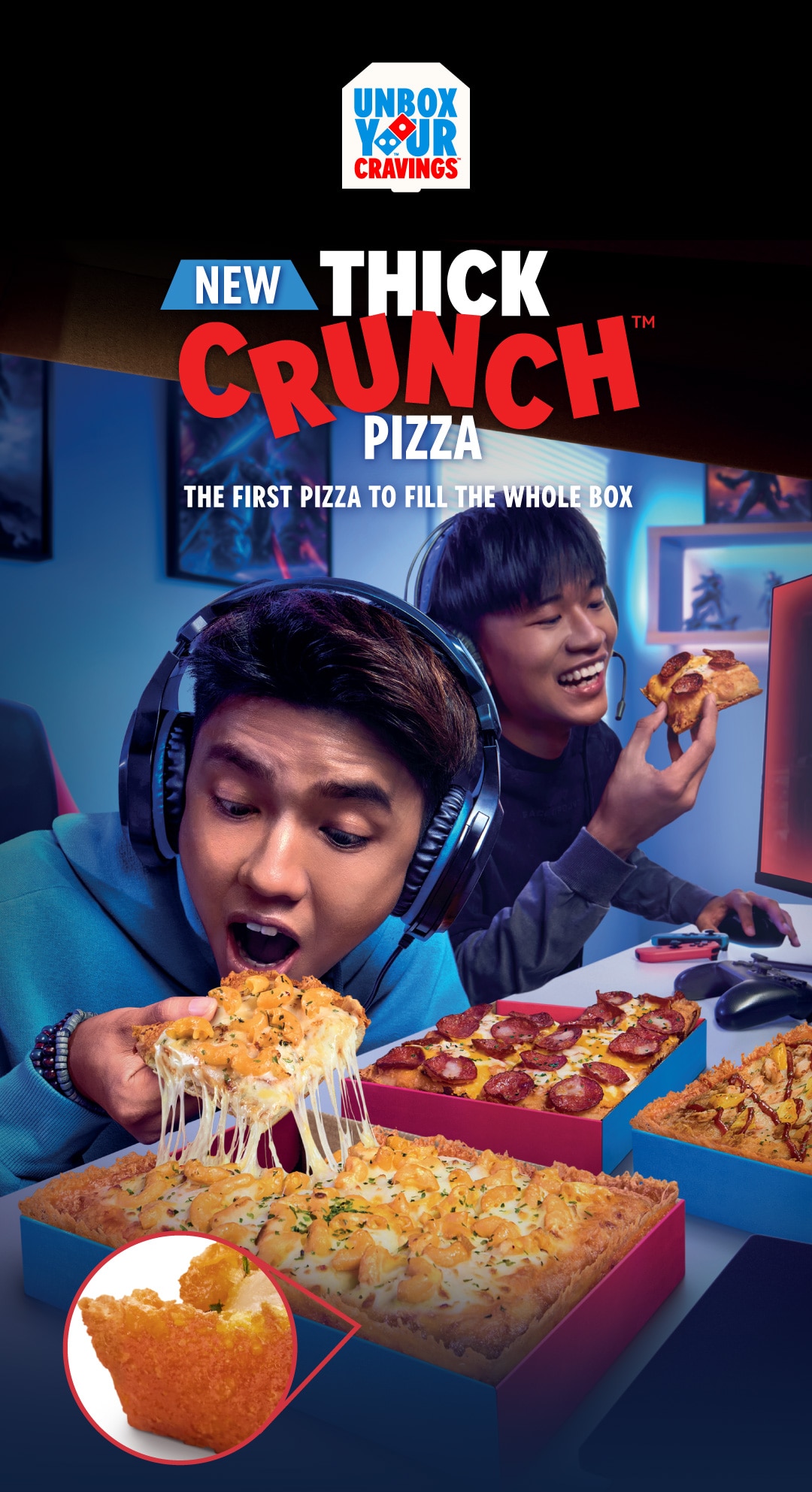 Unbox Your Cravings - Thick Crunch Pizza