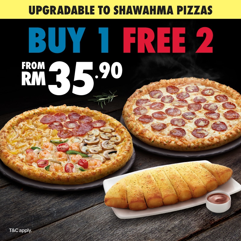 Buy 1 Free 2 with Bread side