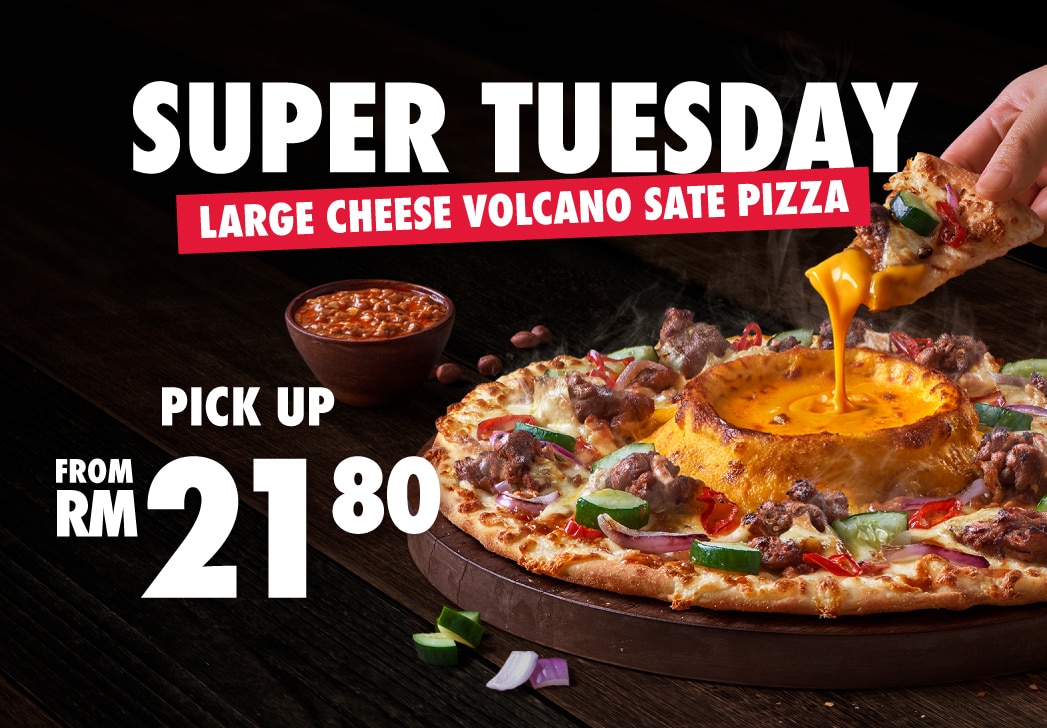 Volcano Sate Pizza from RM21.80